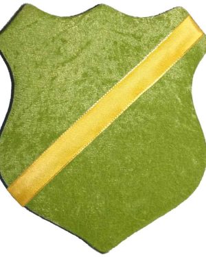 Märkessköld - Grön med gult band