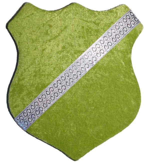 Märkessköld - Grön med silverband
