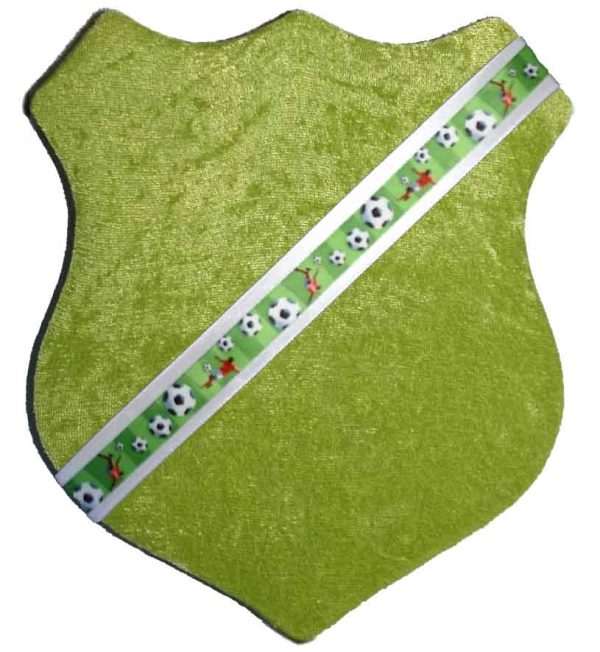 Märkessköld - grön med fotboll (grön)