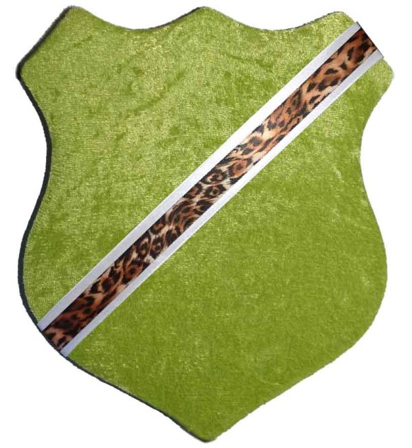 Märkessköld - Grön med smalt leopardband