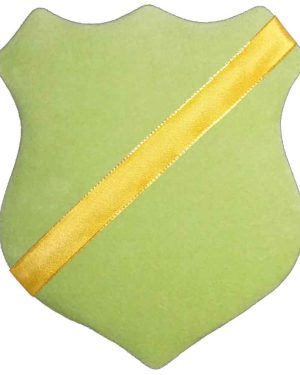 Märkessköld - Ljusgrön med gult band