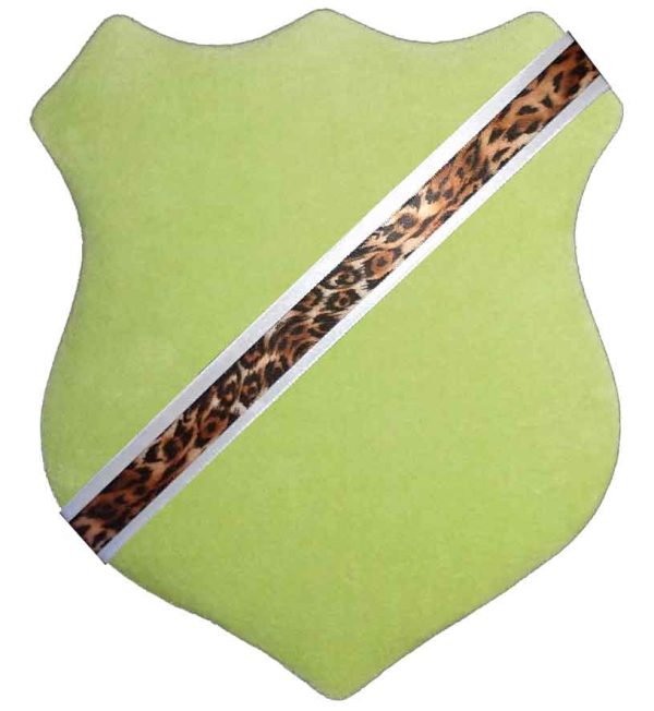Ljusgrön med smalt leopard